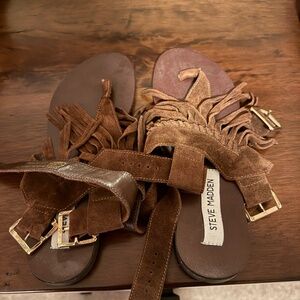 Steve Madden Fringe Sandals